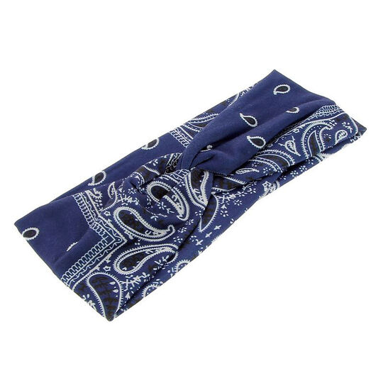 Bandeau façon bandana Bleu marine