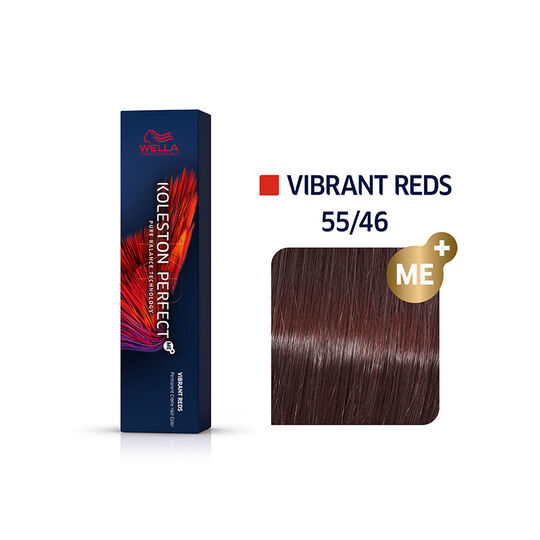 Coloration permanente Koleston Perfect Me+ 55/46 châtain intense cuivré violet