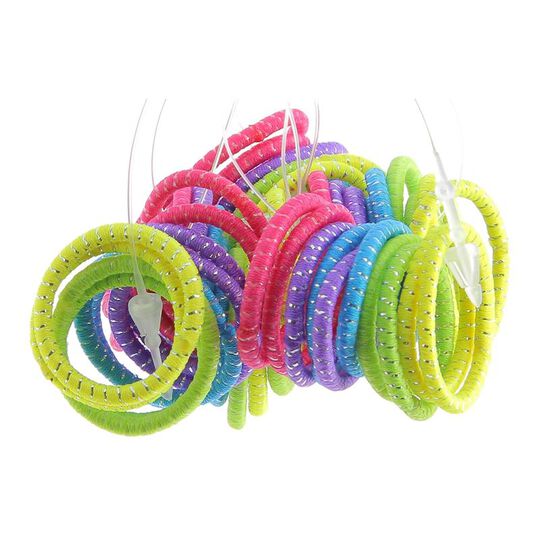 Minis élastiques sans métal x 50 couleurs vives