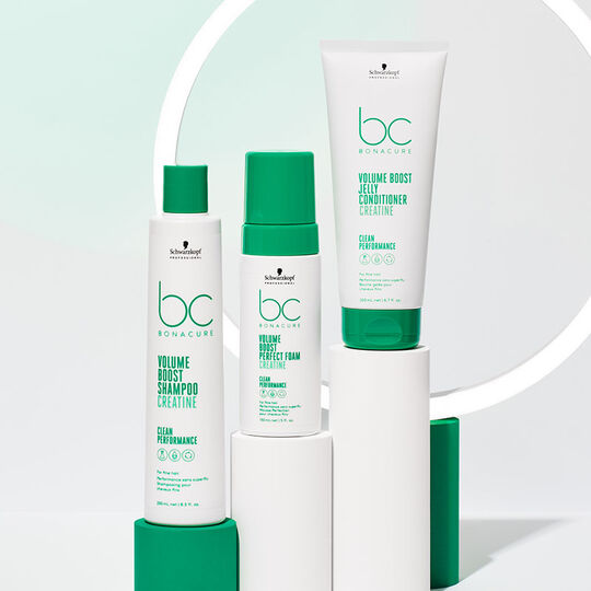 Mousse perfection pour cheveux fins BC Volume Boost