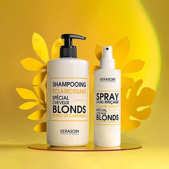 Rituel éclaircissant pour cheveux blonds naturels shampooing et spray