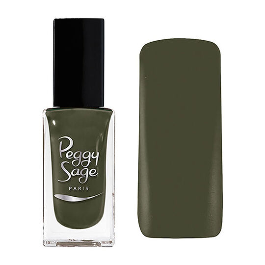 Vernis à ongles casual kaki