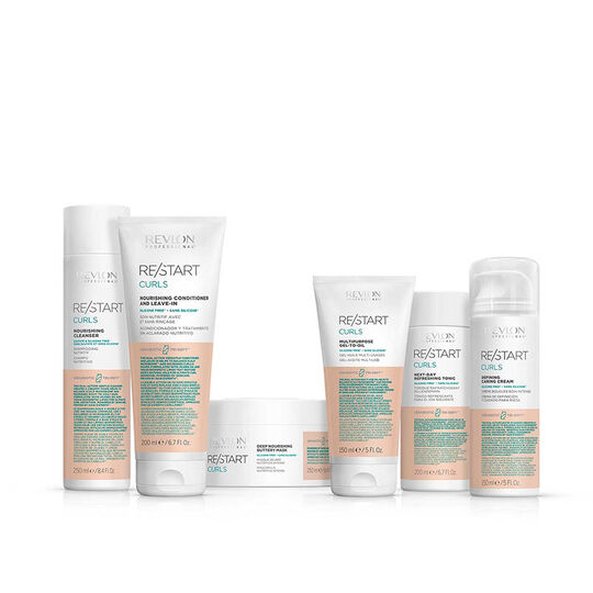 Soin nutritif pour cheveux bouclés avec et sans rinçage Restart Curls