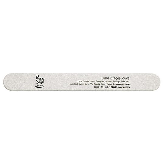 Lime à ongles 2 faces lavable 100/100 blanc, pour ongles naturels