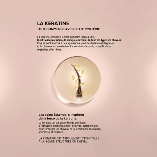 Rituel réparateur shampooing et masque Essentiel Keratin shampooing 250ml + masque 150ml
