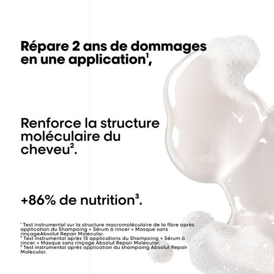 Shampooing réparateur Absolut Repair Molecular recharge 500ml