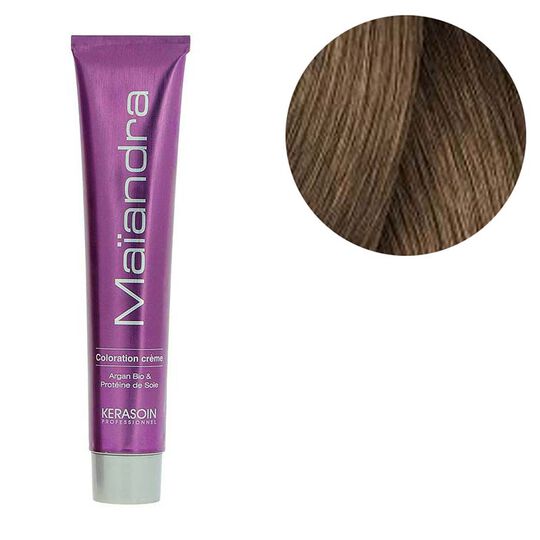 Coloration permanente Maïandra 7.32 blond doré irisé