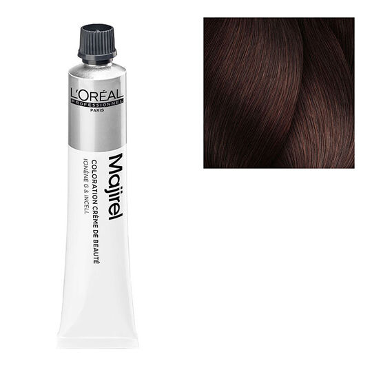 Coloration permanente Majirel 5.52 châtain clair acajou irisé