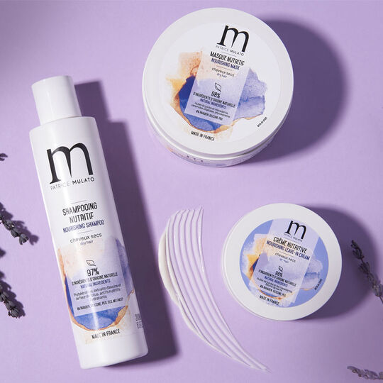 Crème nutritive sans rinçage pour cheveux secs