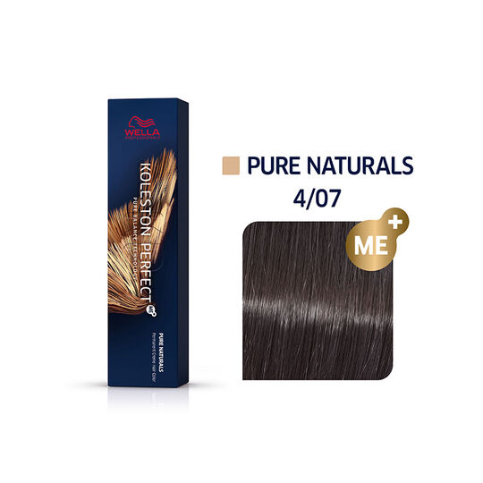Coloration permanente Koleston Perfect Me+ 4/07 châtain naturel marron