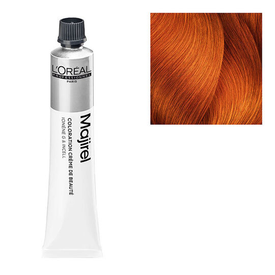 Coloration permanente Majirel Majirouge 7.45 blond cuivré acajou