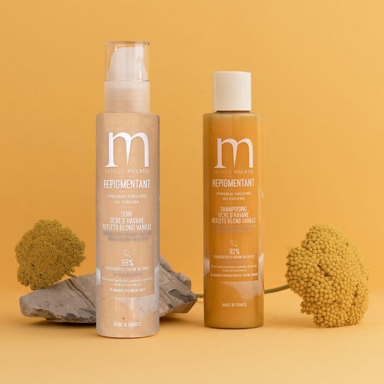 Shampooing repigmentant cheveux naturels ou colorés ocre d'havane