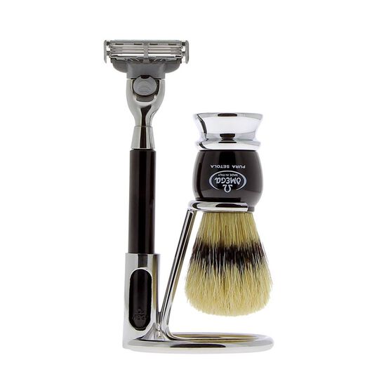 Set de rasage 3 pièces pour homme Blaireau
