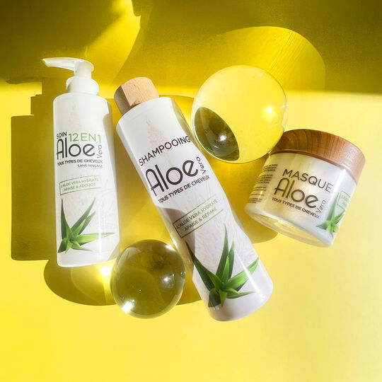 Routine hydratante pour tous types de cheveux Aloe Vera