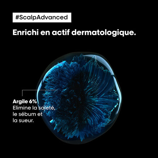 Argile 2-en-1 purifiante anti-gras Scalp Advanced 250ml