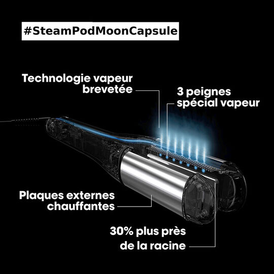 Lisseur-boucleur Vapeur SteamPod 4 en édition limitée Moon Capsule