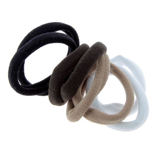 Lot élastiques mousse blanc noir beige marron