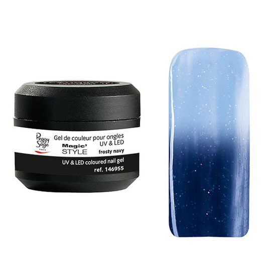 Gel de couleur UV & LED thermo Magic Style frosty navy