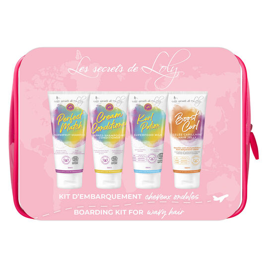 Kit d'embarquement cheveux ondulés