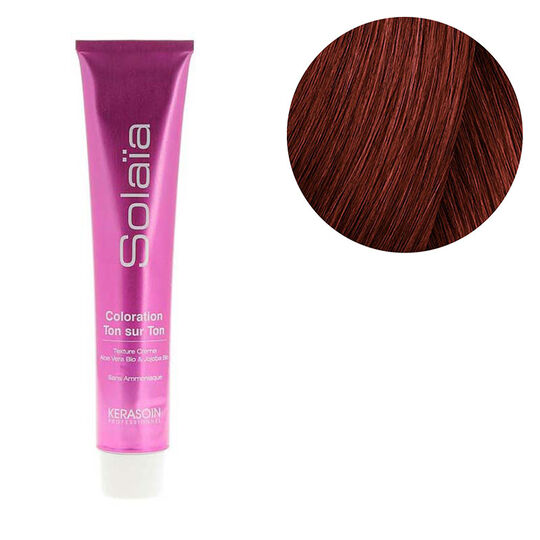 Coloration ton sur ton Solaïa 6.45 blond foncé cuivré acajou