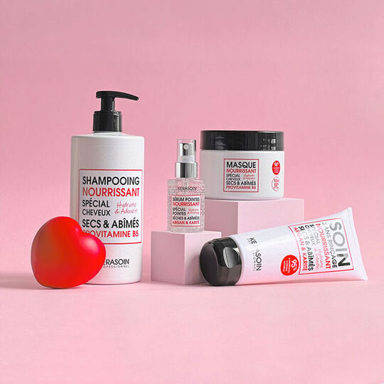 Rituel cheveux secs et abimés shampooing et masque