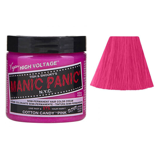 Coloration semi-permanente Manic Panic fluo cotton candy pink
